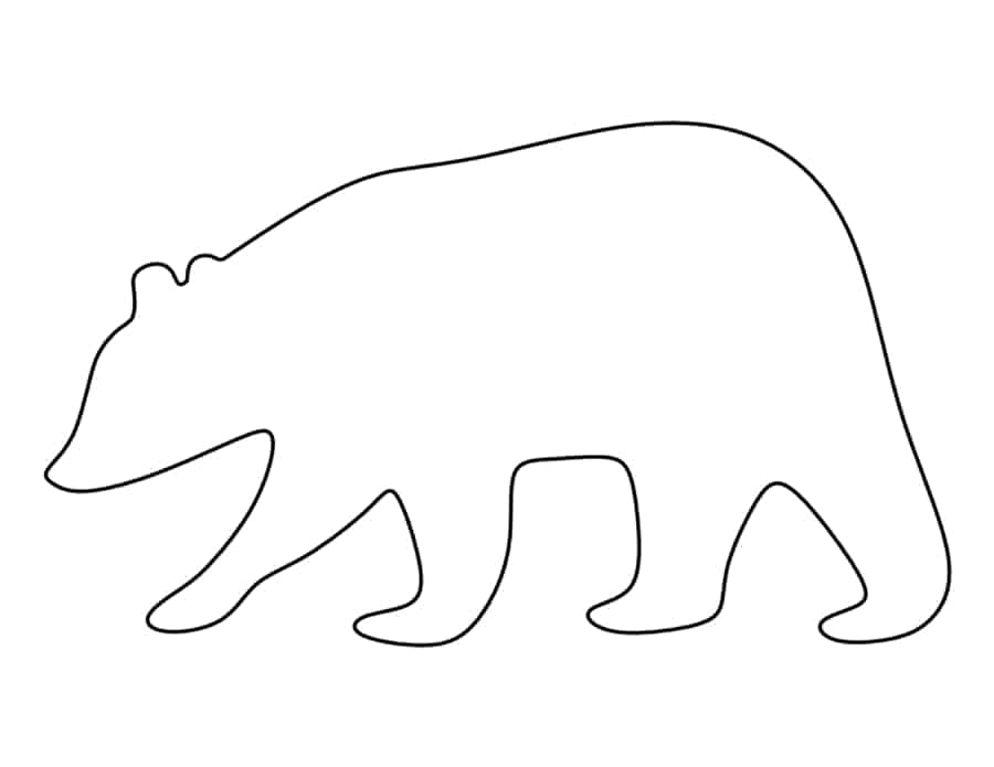 Brown Bear Tracing Shape Pdf Free Vectors
